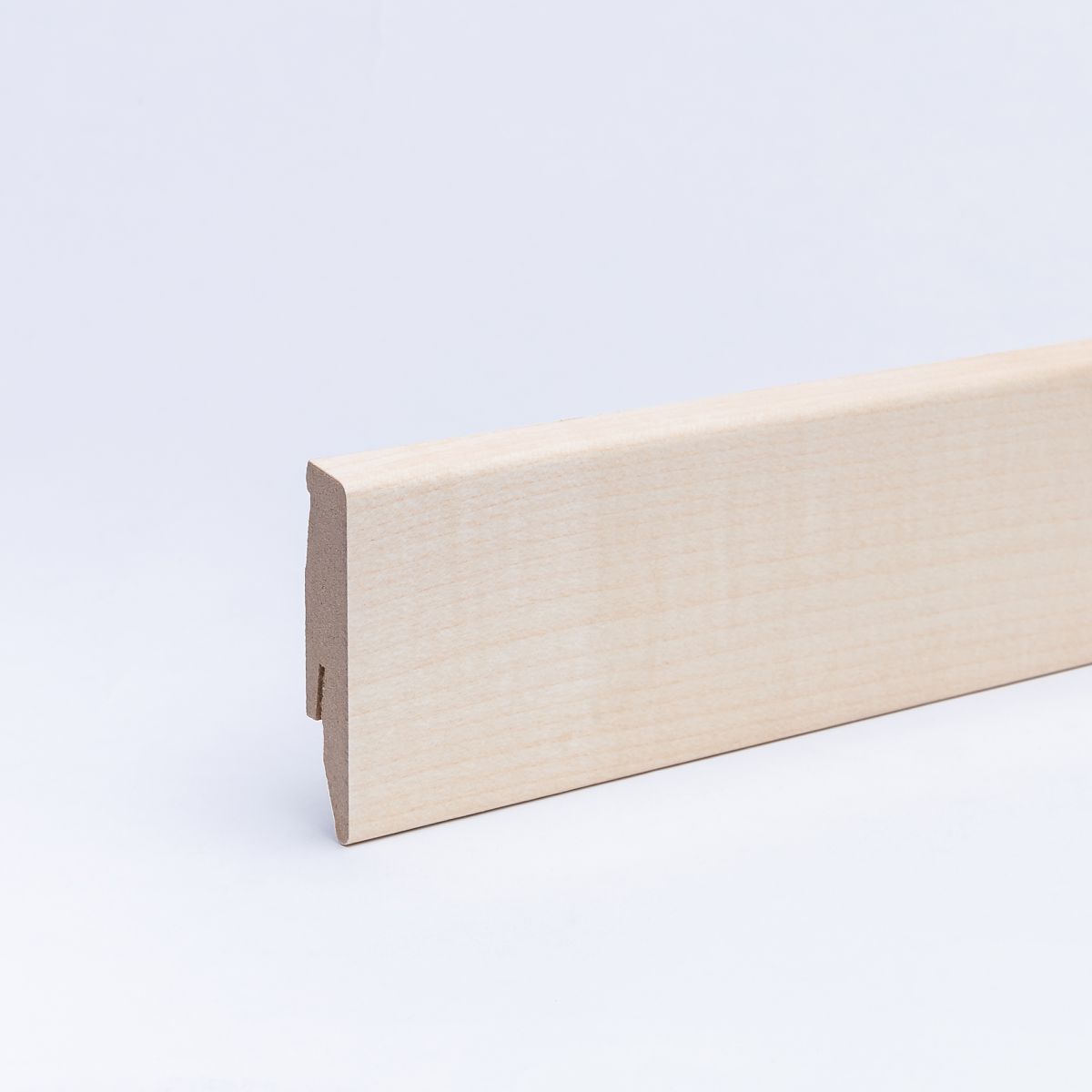 Plinthe placage en bois véritable érable huilé 60 mm
