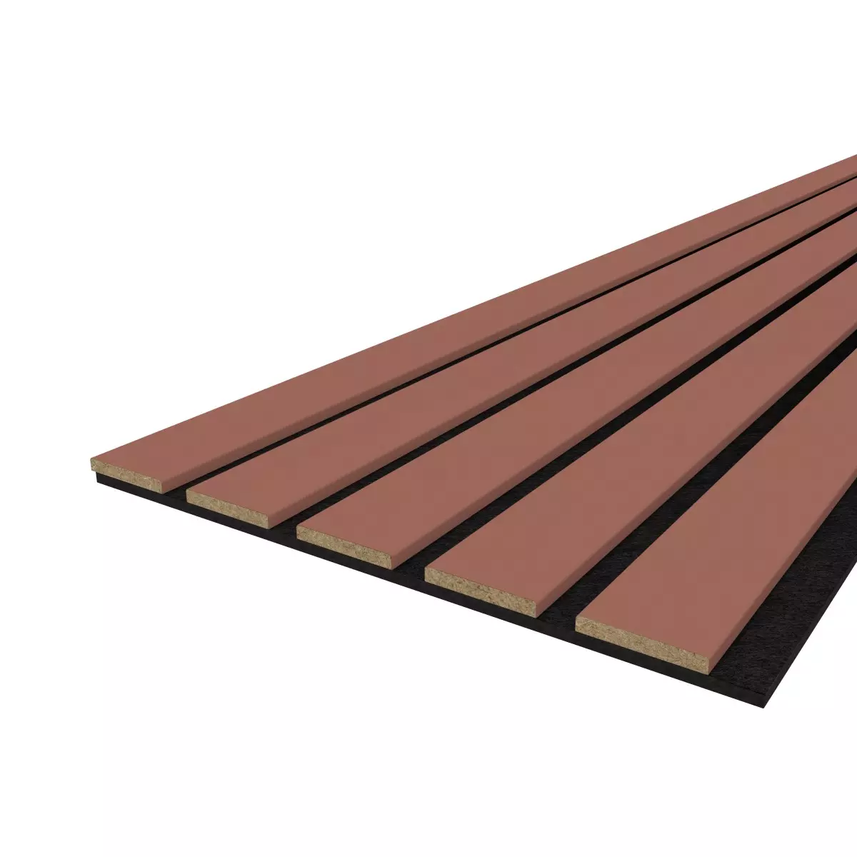 Akustikpaneel LX - Filzfarbe Schwarz 2600x400mm - verschiedene Farbe