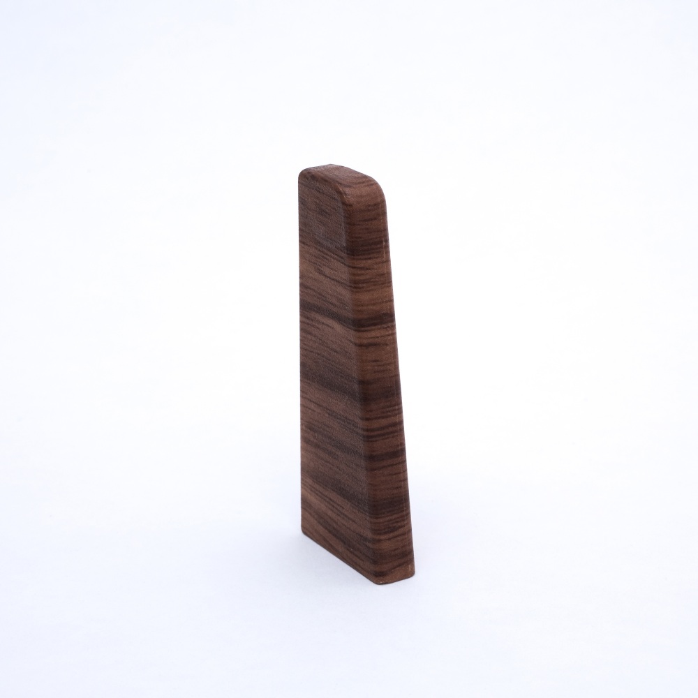 Embout gauche noyer 60 mm