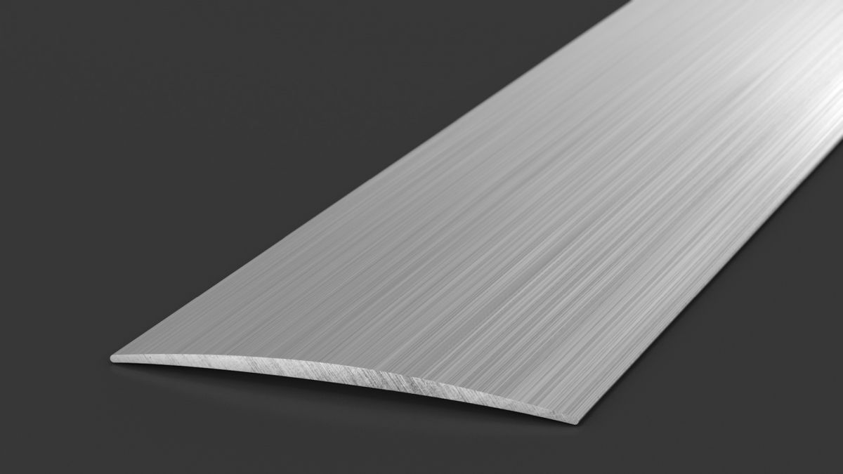 Prinz profilé de transition 40 mm - N° 136 - Acier inoxydable brossé - 100 cm