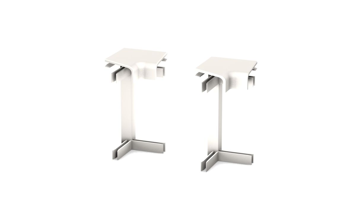 Prinz angles intérieurs - Plastique. pour teppich-einklebeleiste avec steg. - N° 810 - Blanc