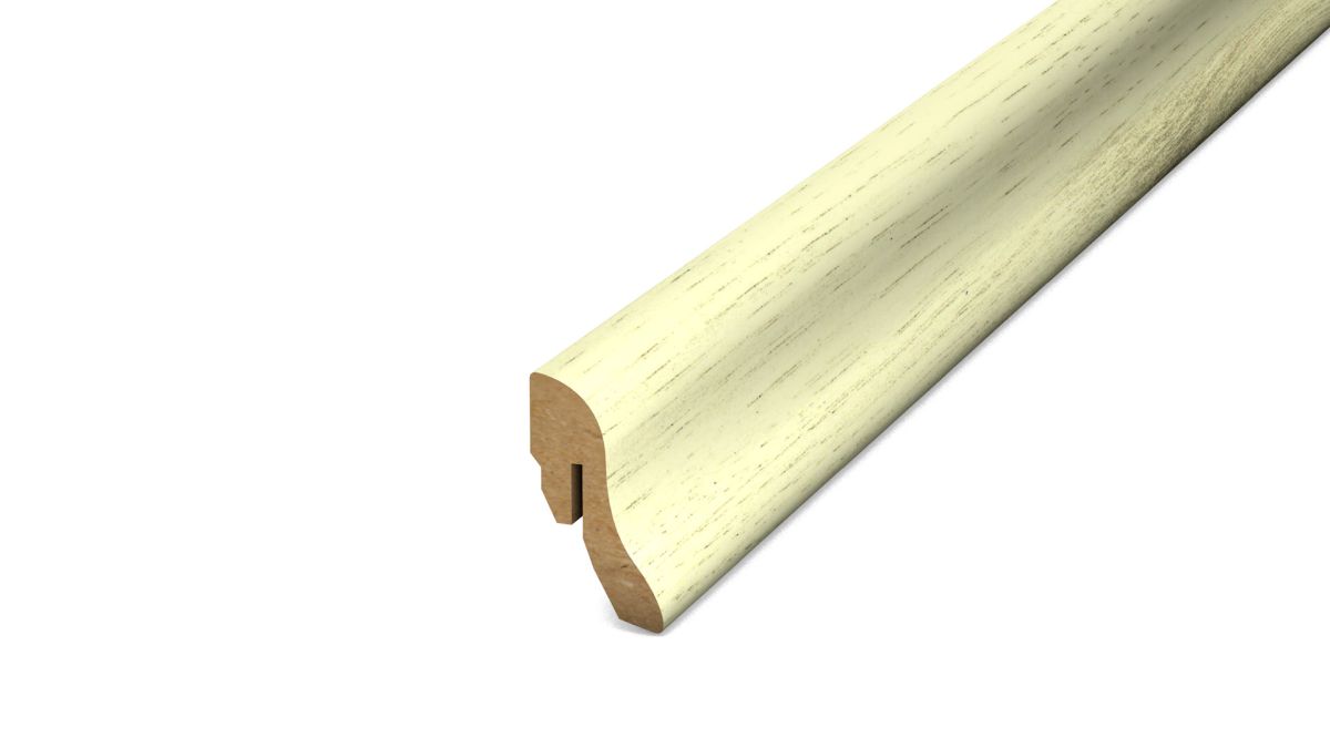 Prinz MDF-plinthe 22 x 40 mm - N° 833 - White oak - 250 cm