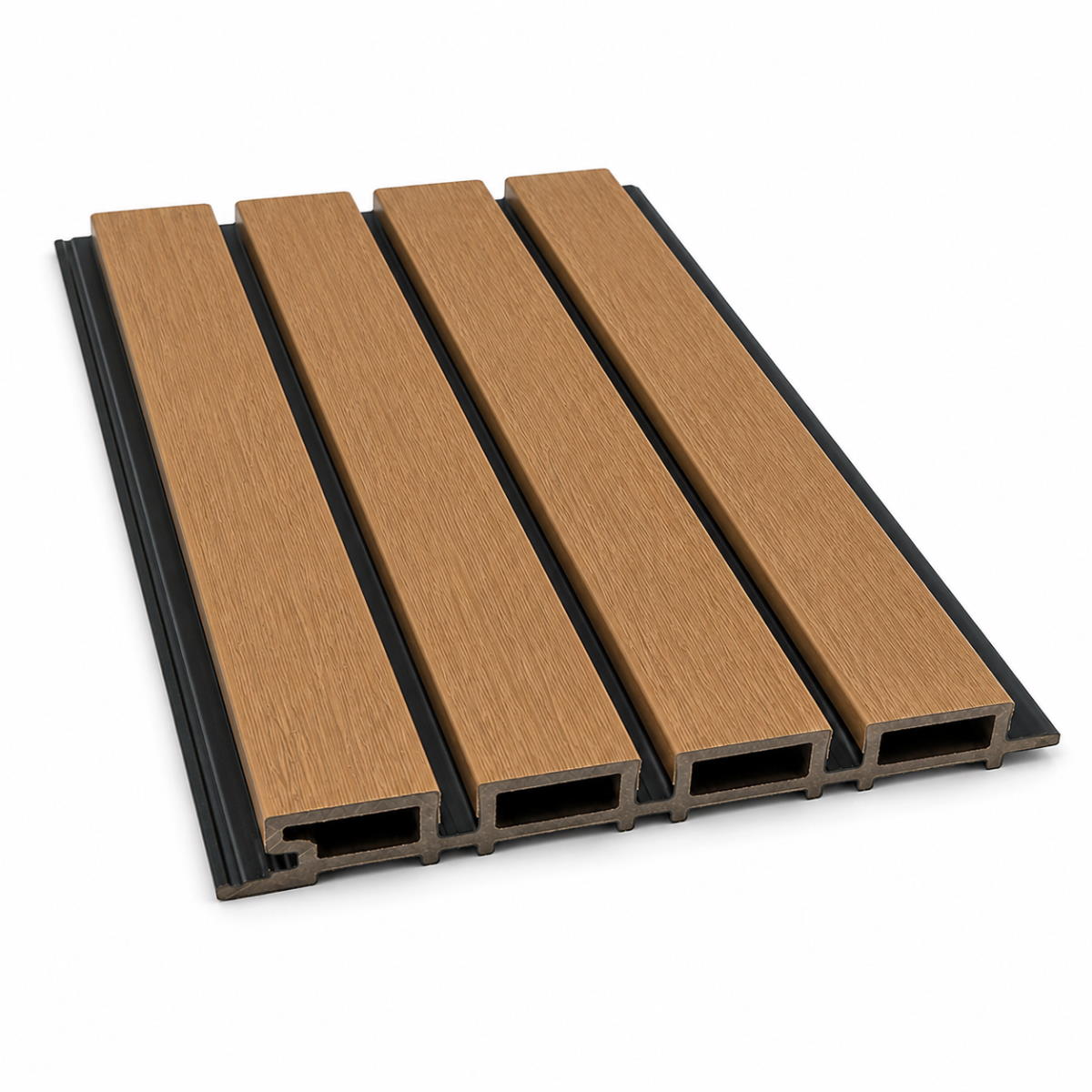 Muestra | Panel de pared para exteriores de WPC - Marrón claro