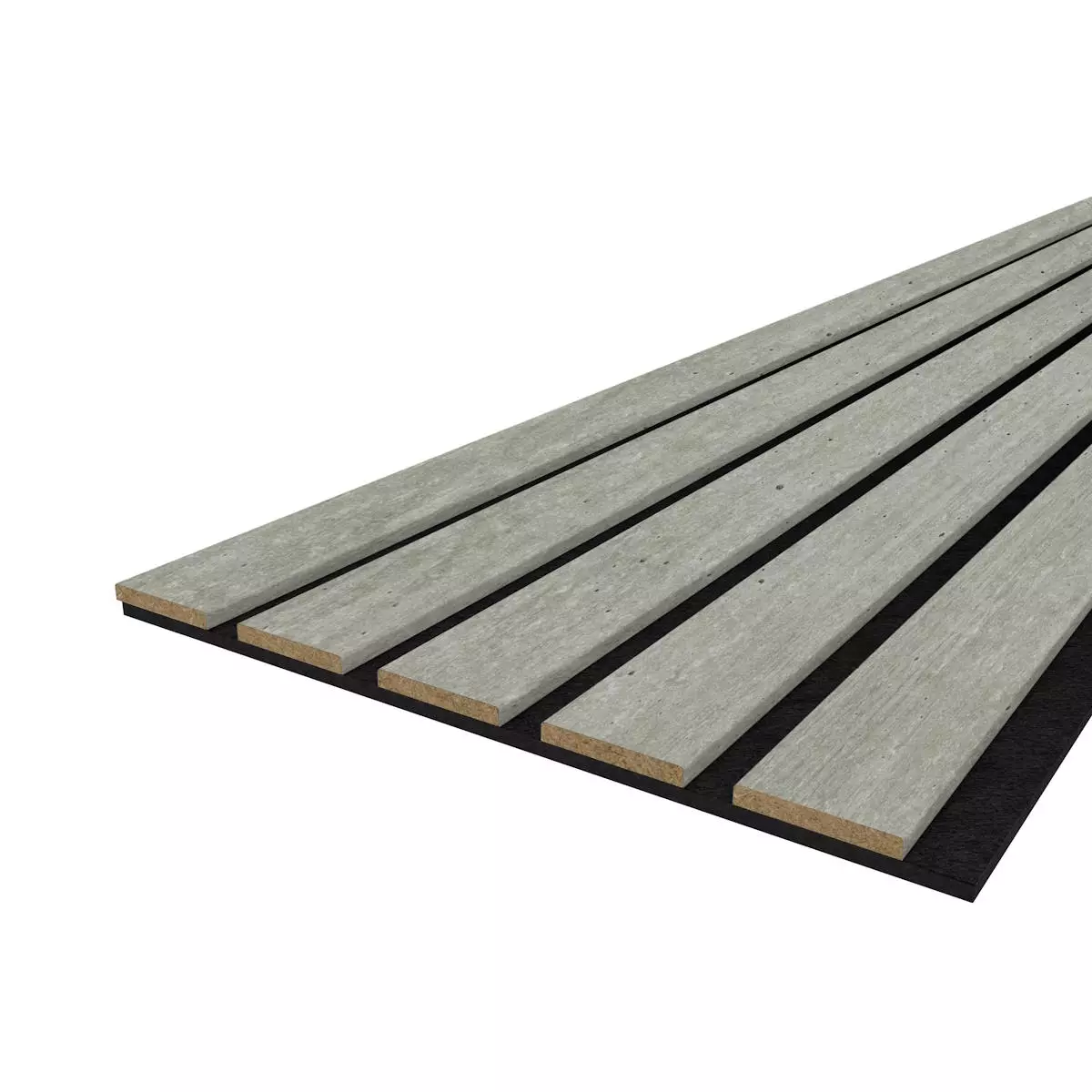 Akustikpaneel LX - Filzfarbe Schwarz 2600x400mm - verschiedene Farbe