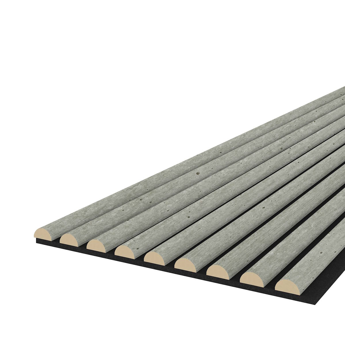 Échantillon WAVE - Béton - Feutre acoustique noir