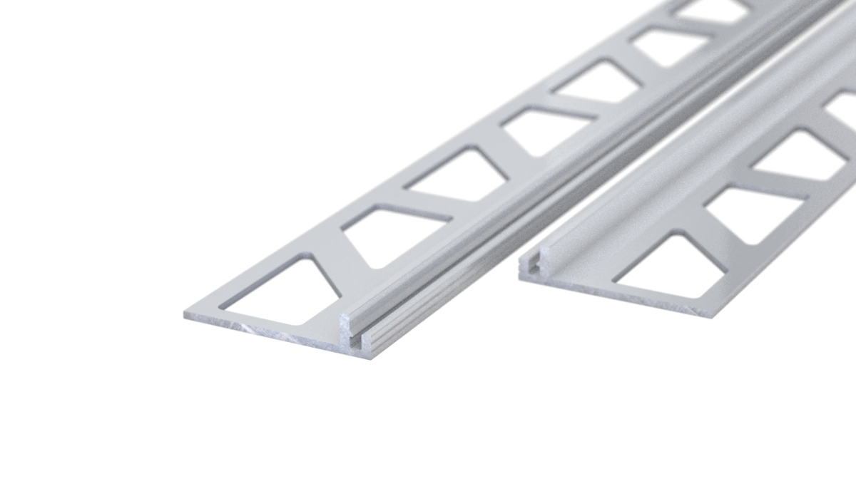Prinz dilatec profilé de base 25 x 5 mm - N° 778 - Alu pressblank - 300 cm