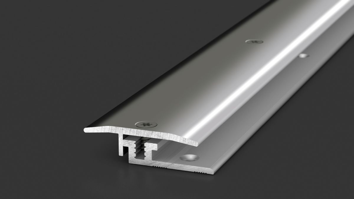 Prinz LPS design profilé de transition 27 mm - N° 326 - Acier inoxydable poli - 100 cm
