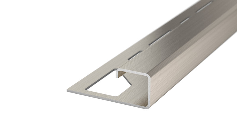 Prinz profilé carré 11 mm - N° 760 - Acier inoxydable brossé - 250 cm