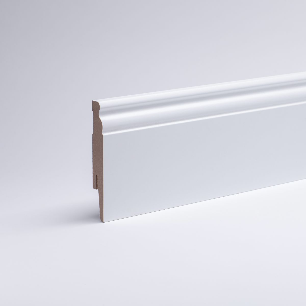 Plinthes avec doucine en MDF 100 mm blanc