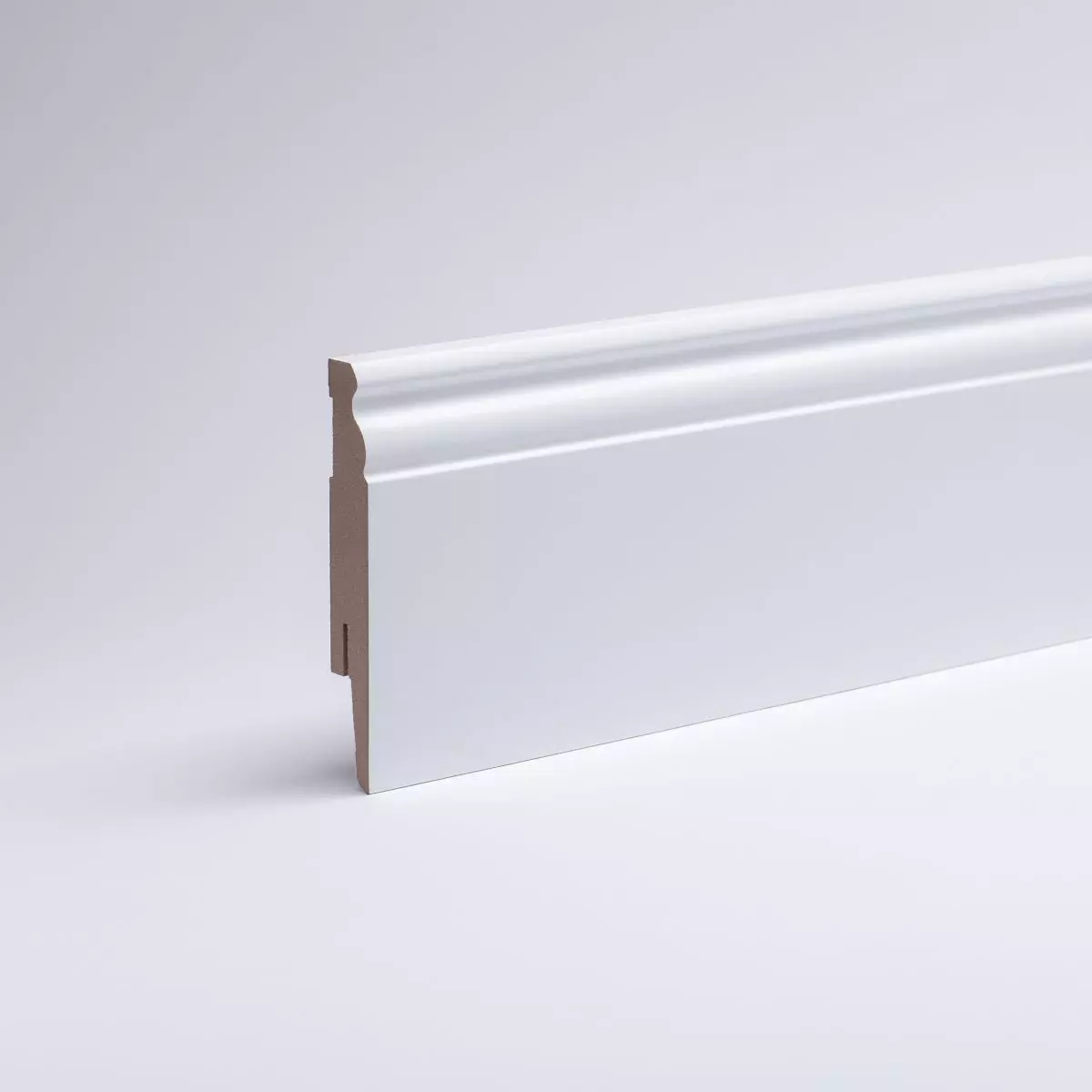 Sockelleiste Berliner Profil 100 mm MDF - Weiß