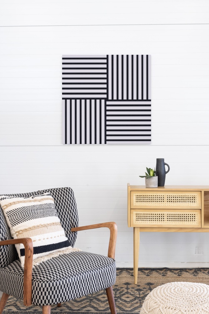 Acoustic+ Akustikpaneel Rose 400 x 400 mm - Akustikfilz Schwarz