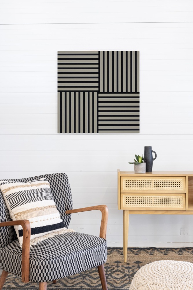 Acoustic+ Akustikpaneel Olive 400 x 400 mm - Akustikfilz Schwarz