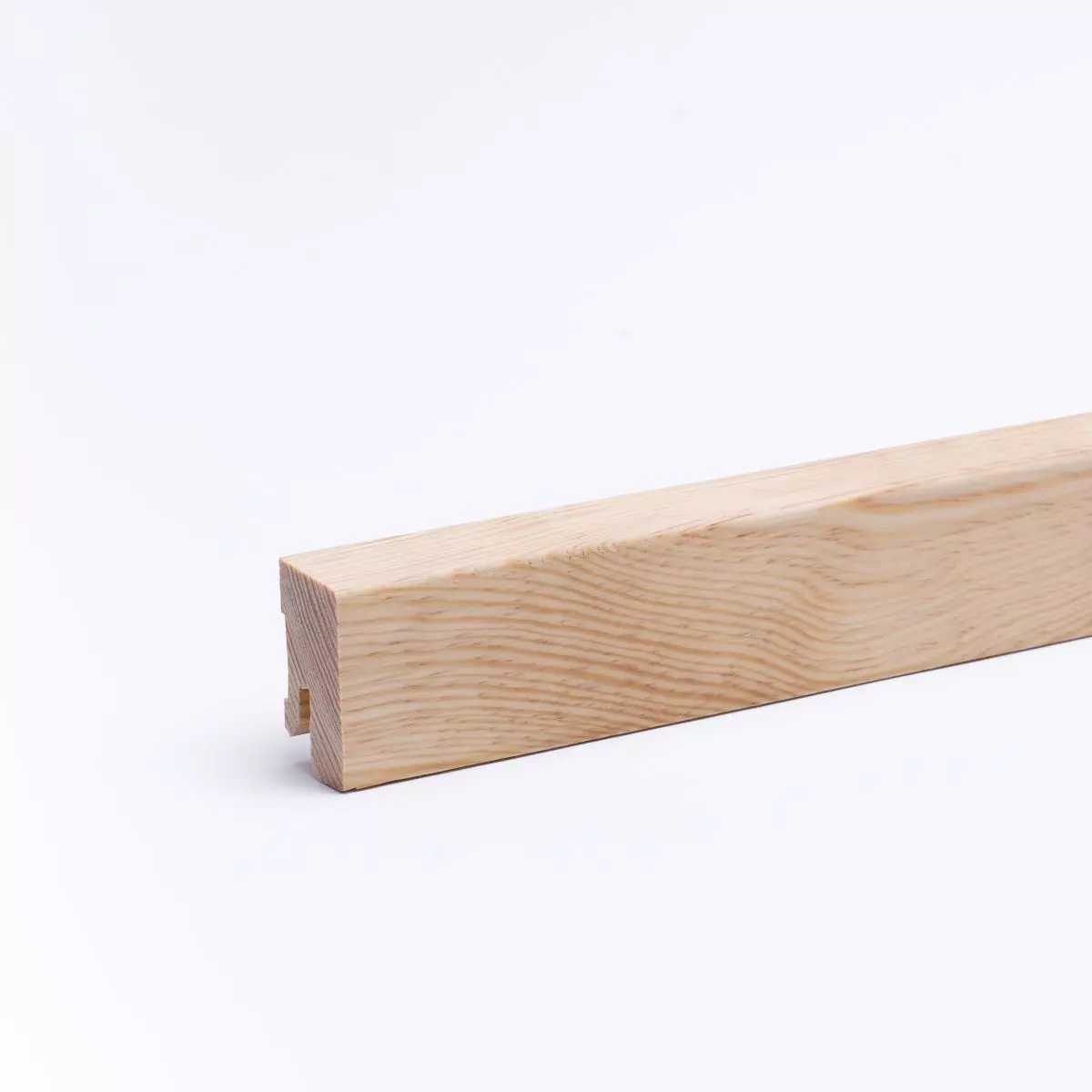 Massivholz-Sockelleiste 40mm abgeschrägt - Kiefer geölt