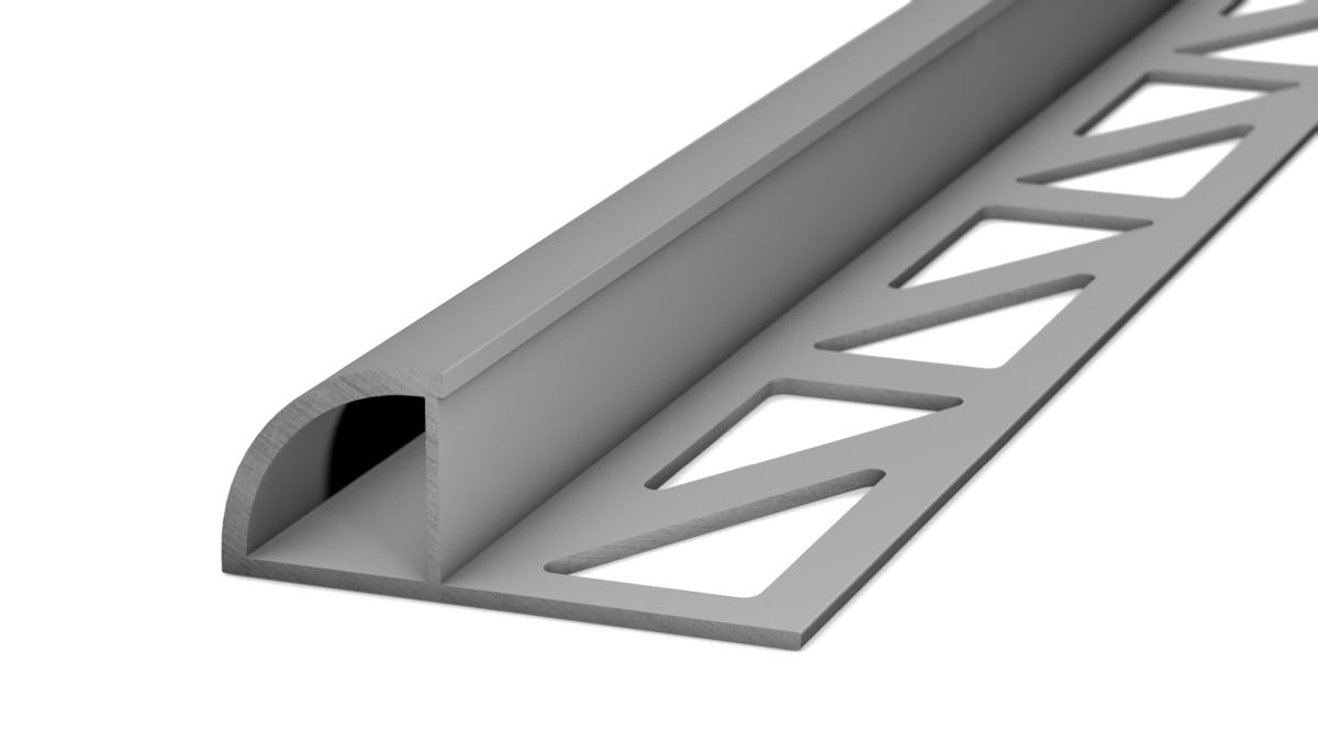 Prinz profilé quart-de-rond 11 mm - N° 746 - Argent mat - 250 cm