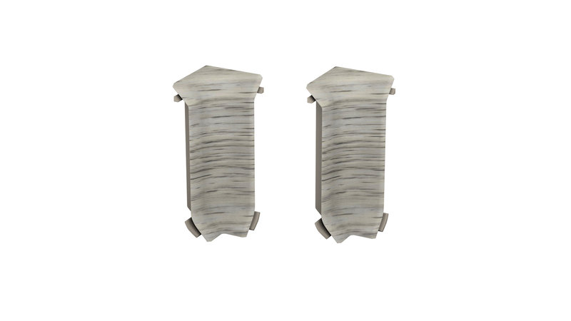 Prinz angles intérieurs - Plastique. pour hartschaum-plinthe 60 mm. - N° 811 - Oak hollywood