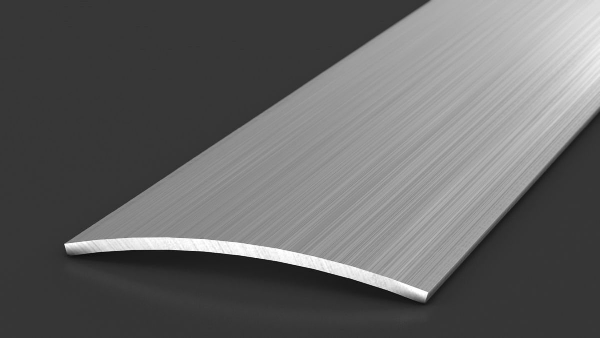 Profilé de transition 40 mm autocollant inox brossé - 1,00 m