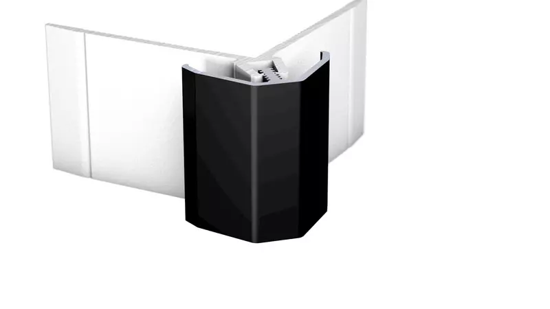 MuraTec Alu-Außenwinkel, Schwarz - für Belagstärken 3,0 - 5,0 mm