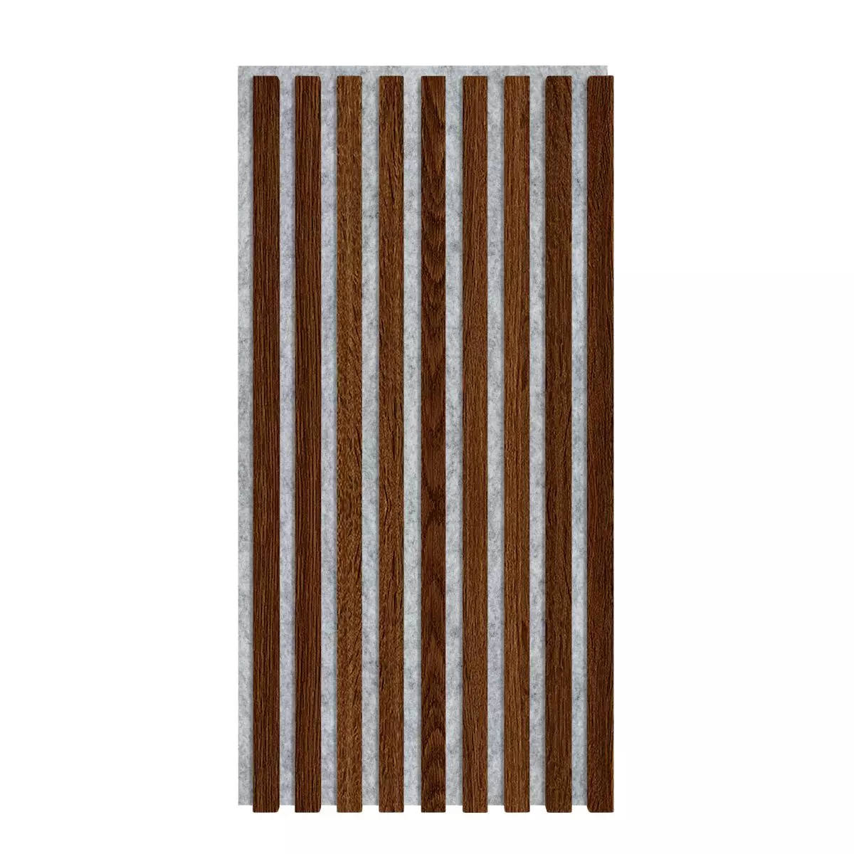 Akustikpaneel 800 x 400 mm Eiche dunkel - Akustikfilz Grau - Wandverkleidung