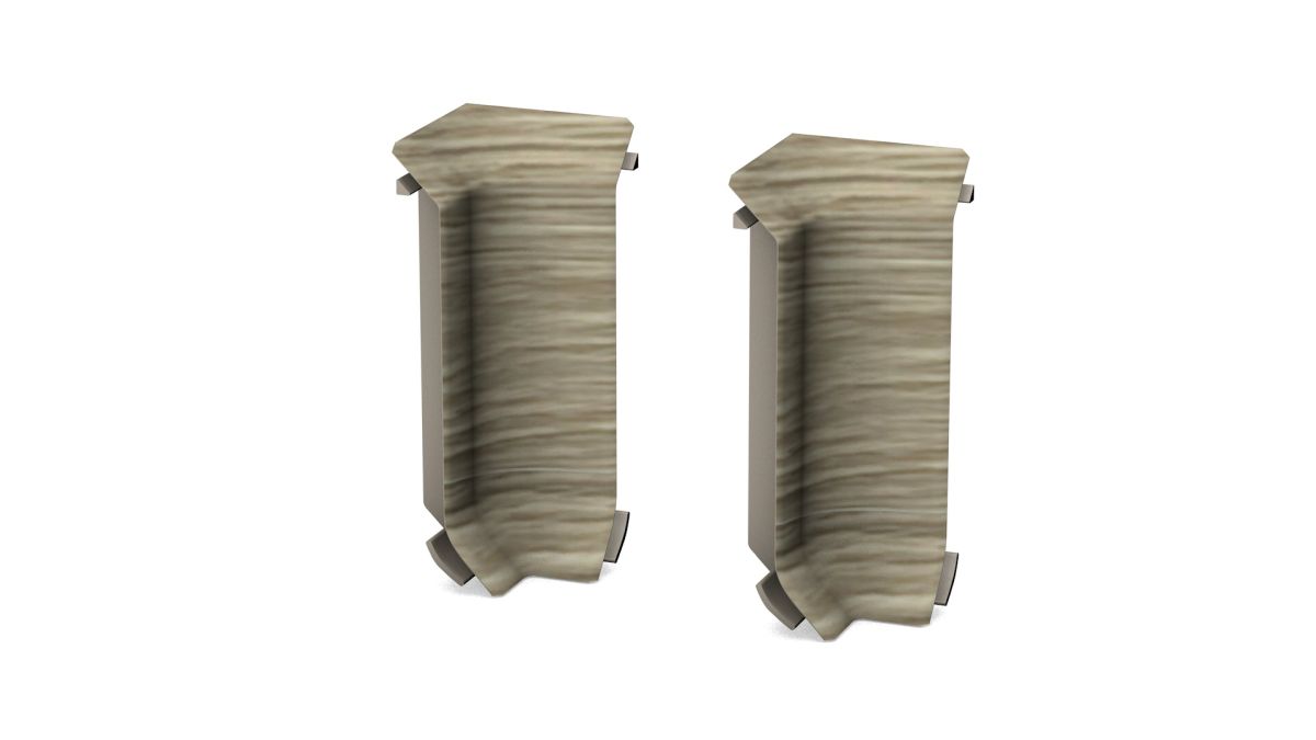 Prinz angles intérieurs - Plastique. pour hartschaum-plinthe 60 mm. - N° 811 - Chêne barbate