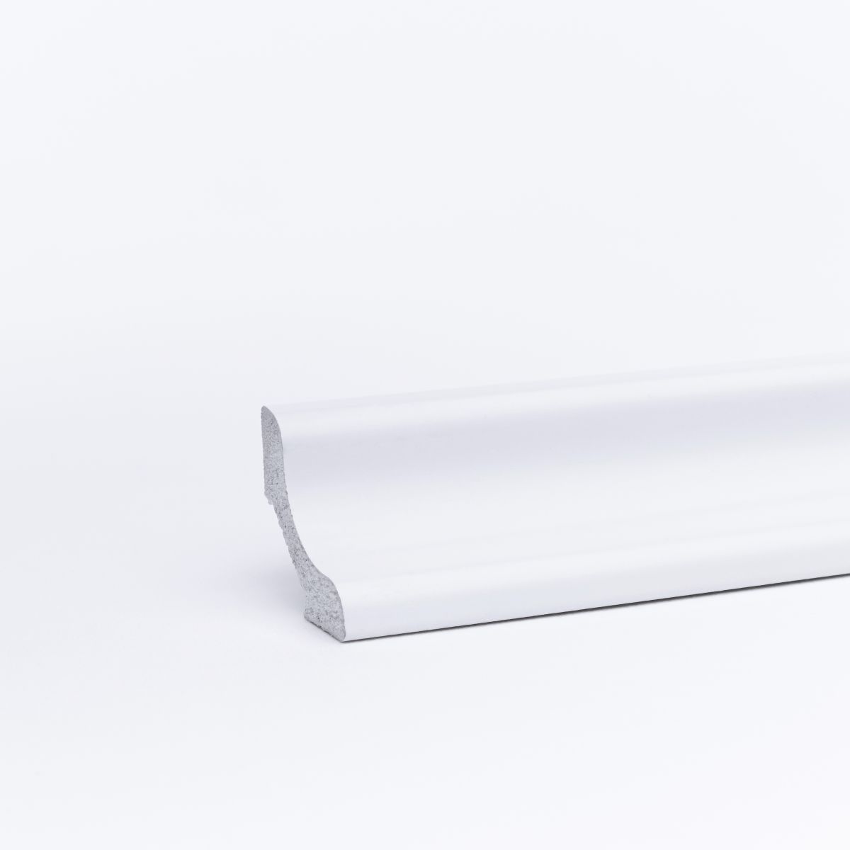 Plinthe de gorge creuse Blanc 20 x 20 x 2700 mm