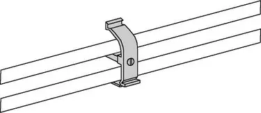 Befestigungsclip für Rohrabdeckleiste 90 x 40 mm