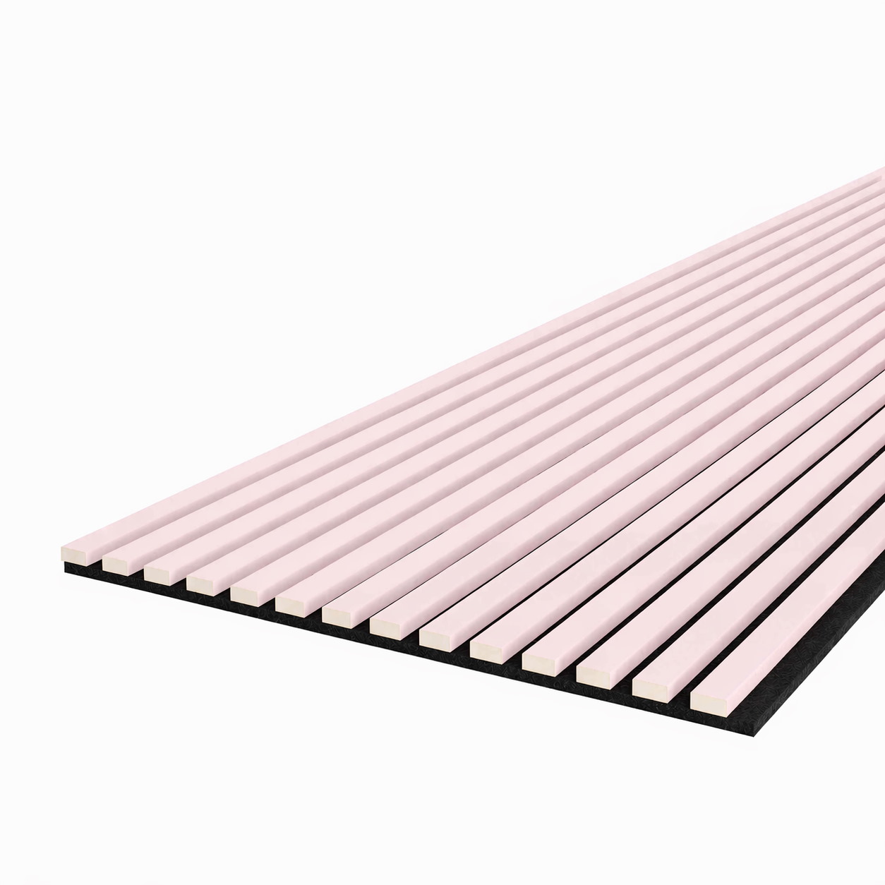 Panel acústico Acoustic+ Rosa 2400 x 600 mm - Fieltro acústico negro
