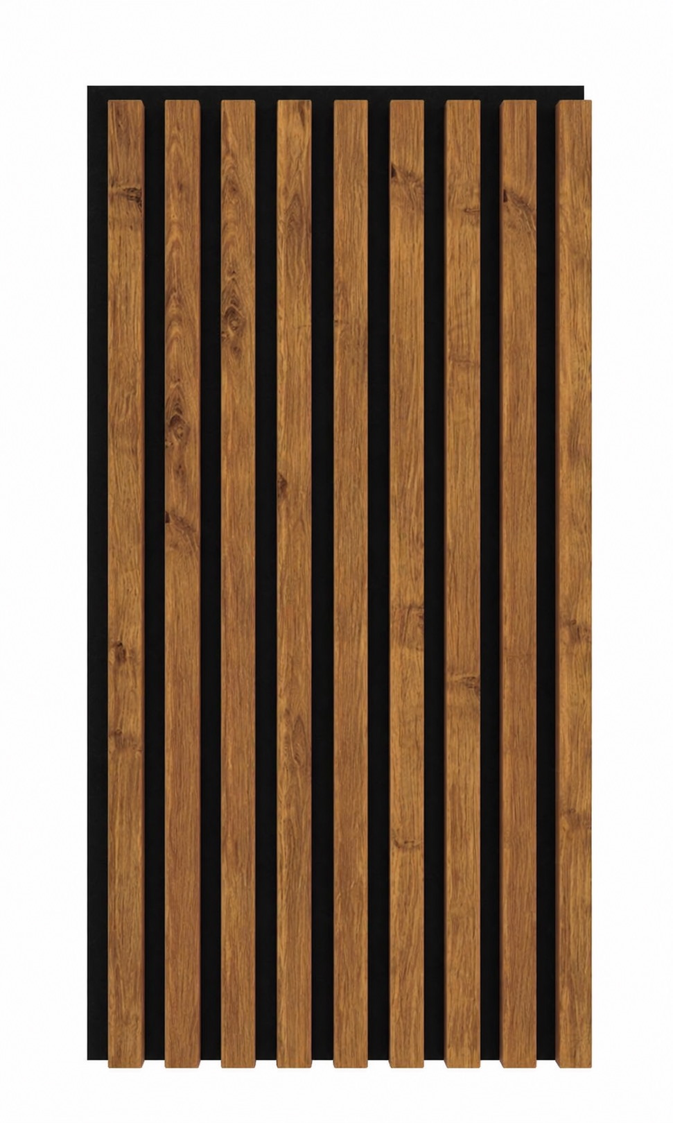 Panneau acoustique Acoustic+ chêne rustique 800 x 400 mm - feutre acoustique noir