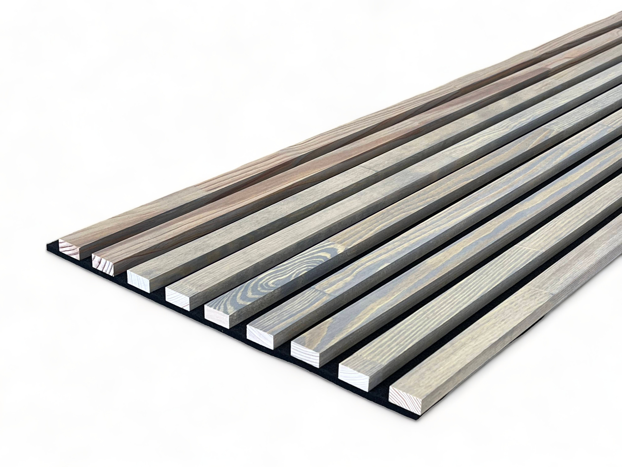 Panneaux acoustiques massifs 2600 x 400 mm Pin - Glacier Grey