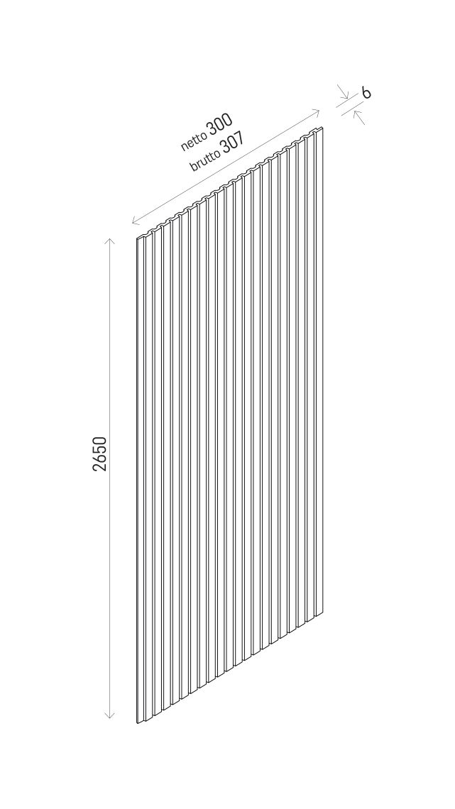 Paneles de pared VOX Linerio XS-Line Micro - Roble oscuro
