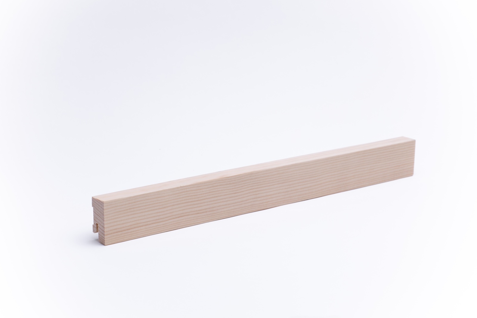 Rodapié de madera maciza cuadrangular 40 mm, pino lacado