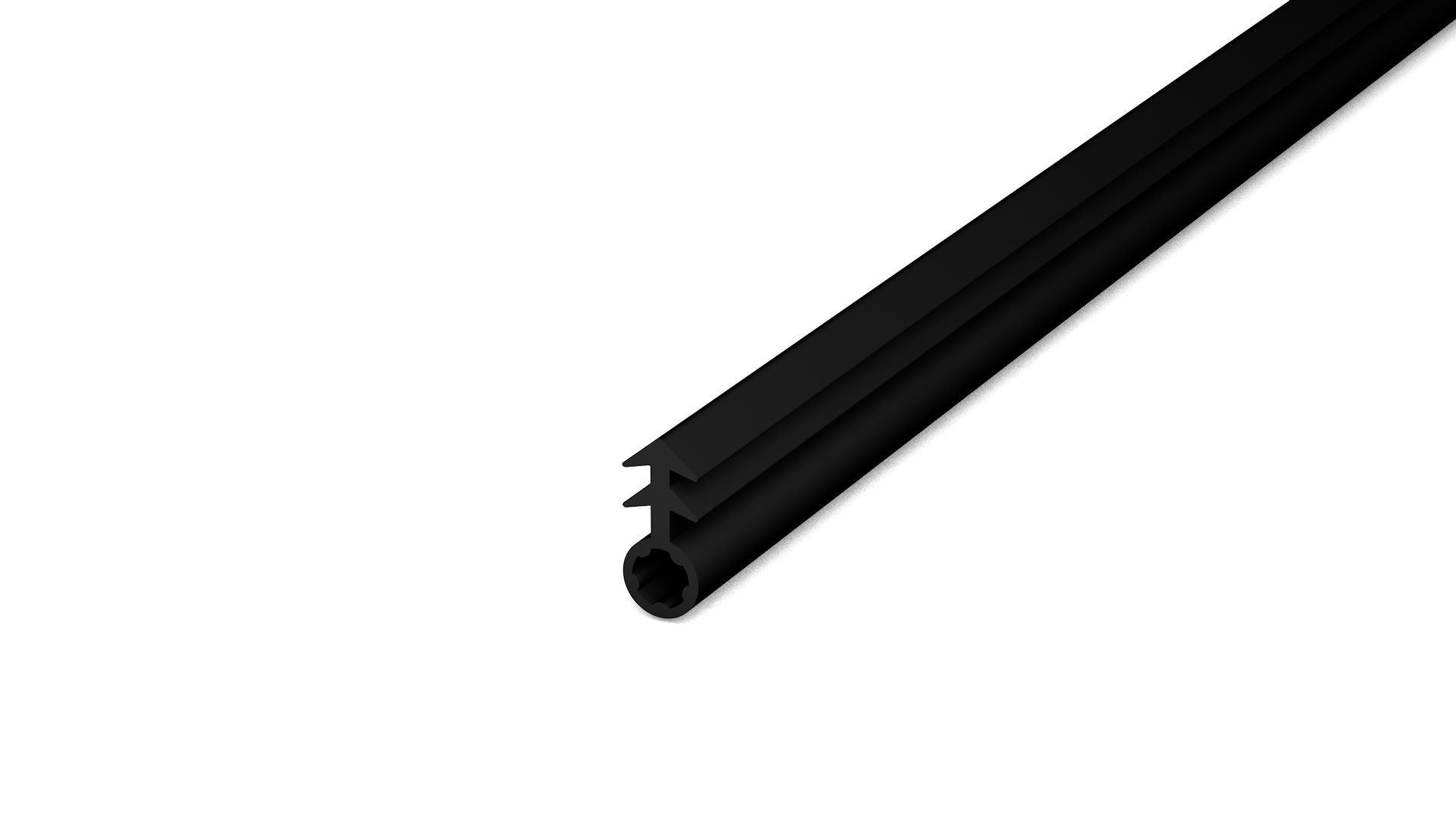 Junta de goma negro - rollo de 100 m