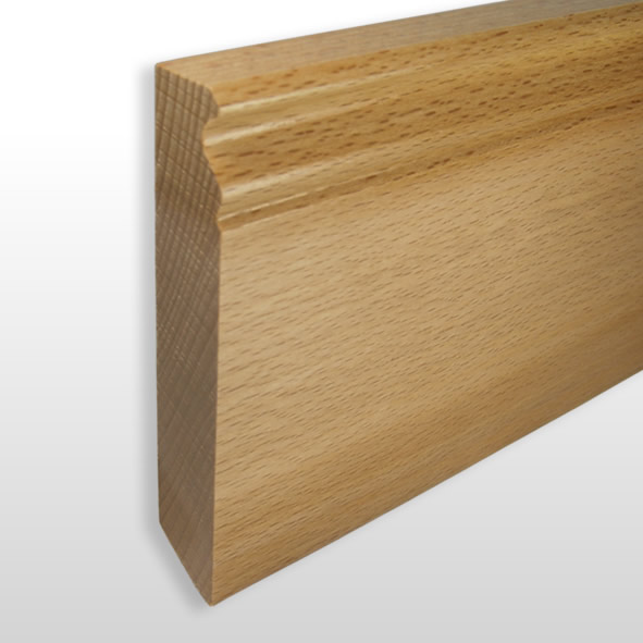 Sockelleiste Berliner Profil 100mm - Buche gelackt