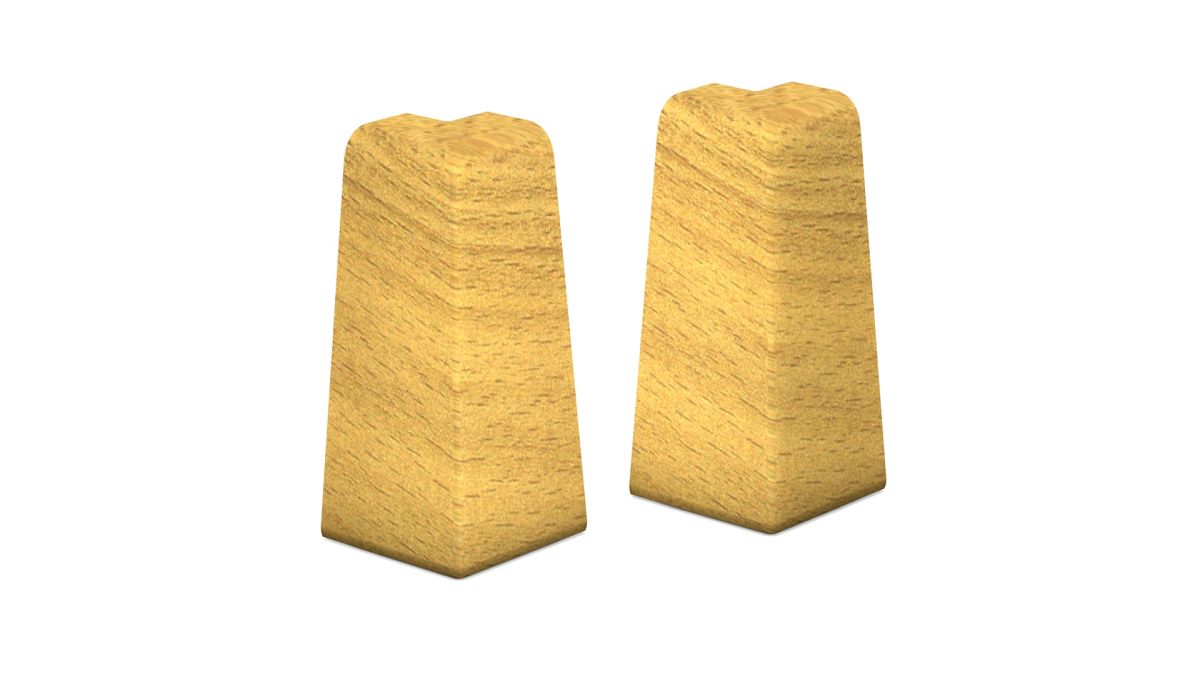 Prinz angles extérieurs pour MDF-sockeleiste 18 x 58 mm n° 809. - Hêtre royal