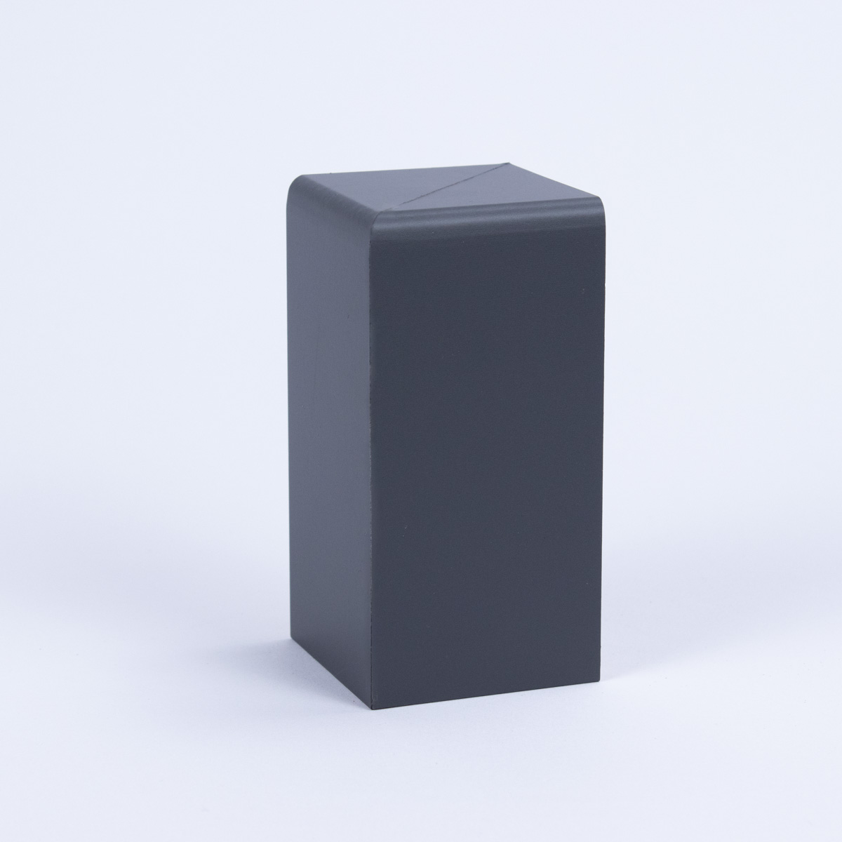 Terminaison gauche/droite pour habillage de tuyau de chauffage 120mm Noir