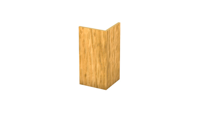 Prinz PVC-cornière de protection d’angle 20 x 20 mm - N° 804 - Chêne - 250 cm
