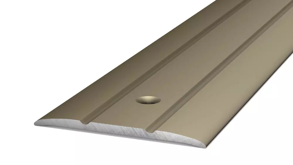 Übergangsprofil 38 mm zum Schrauben Edelstahl Matt - 2,70 m