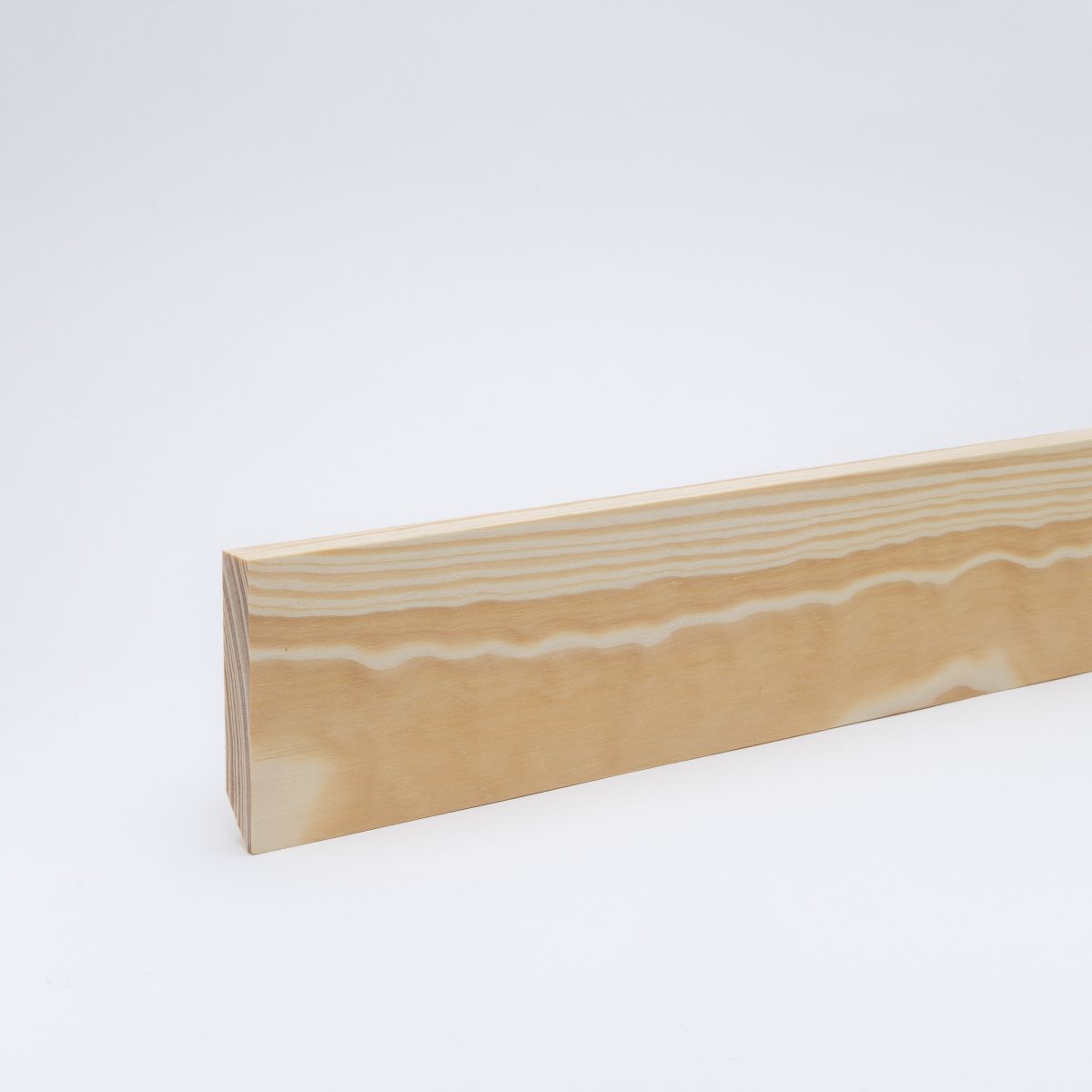 Plinthe bois massif carré 90mm - pin brut