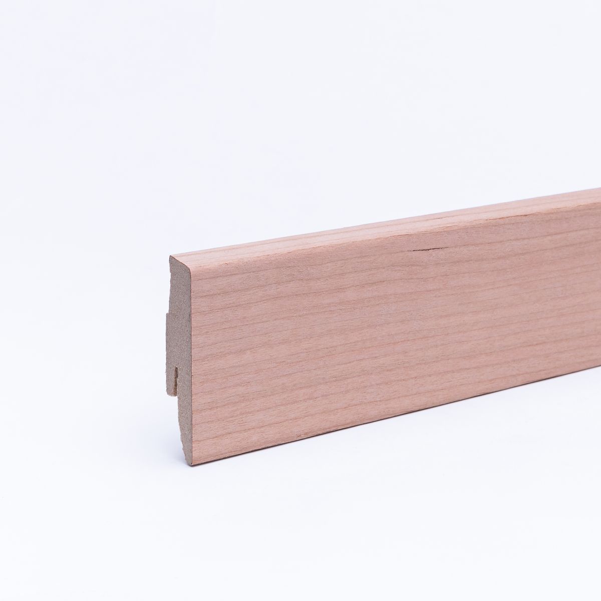 Plinthe placage en bois véritable cerisier naturel