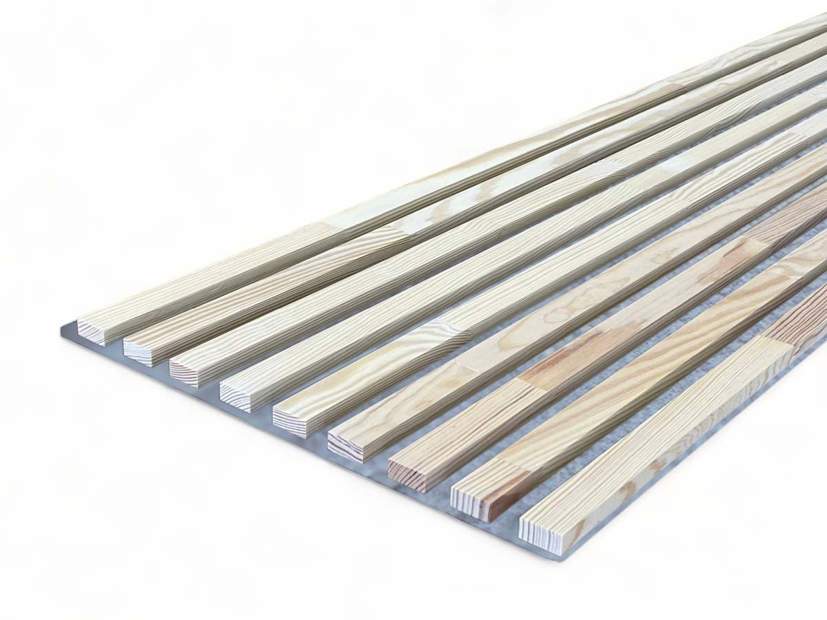 Panneaux acoustiques gris massifs 2600 x 400 mm Pin - Lime White