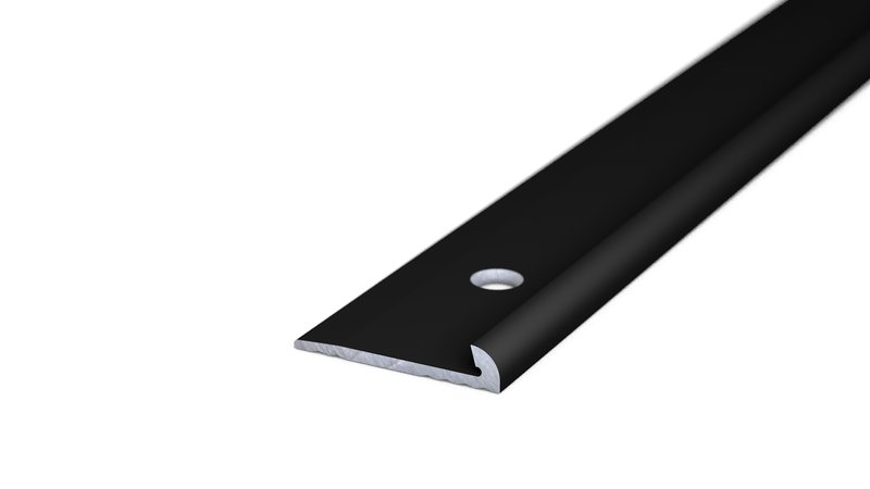 Prinz perfil de remate 18 x 3,5 mm - N.º 156 - Negro RAL 9005 - 250 cm
