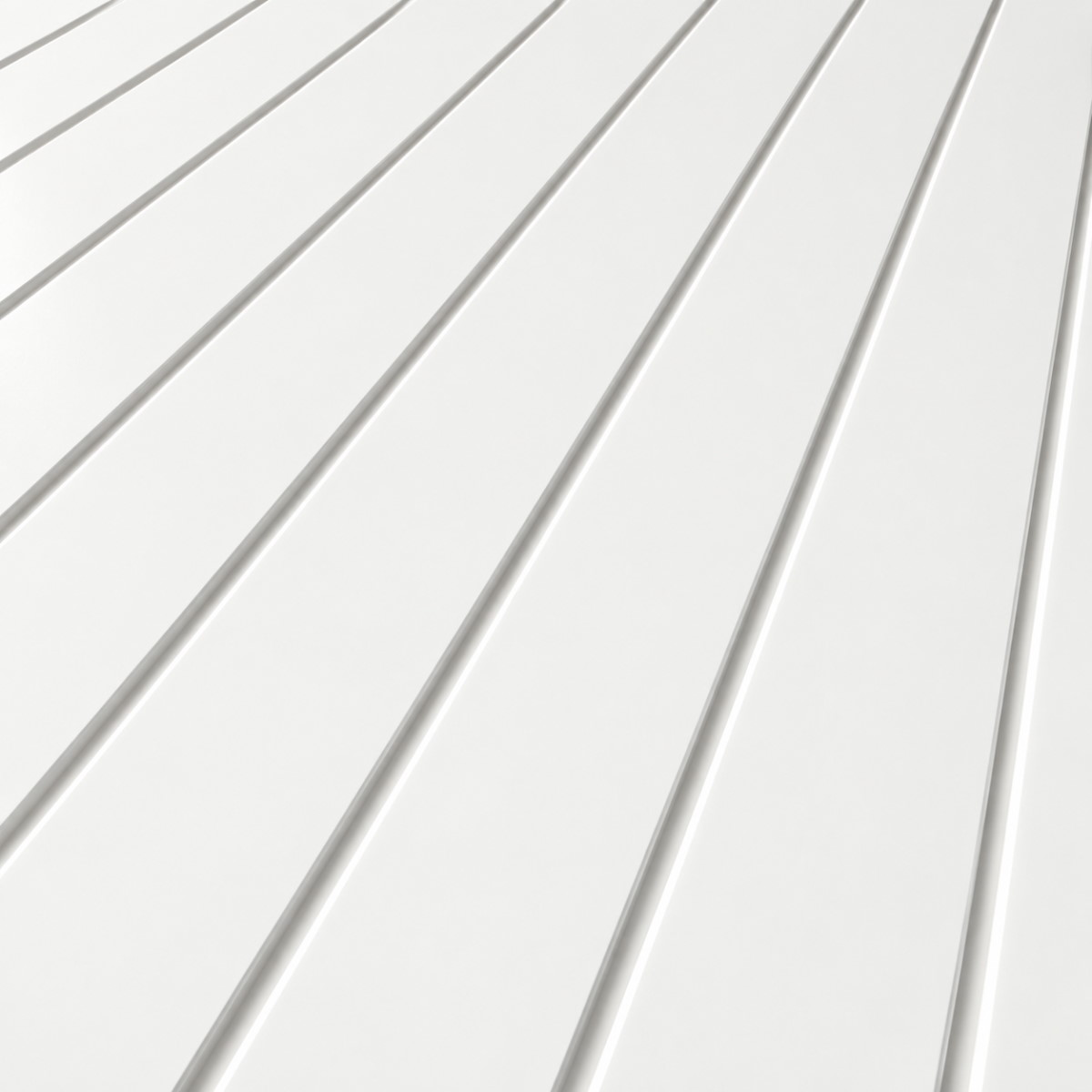 Panneau mural VERO blanc | Revêtement mural moderne en MDF 17 x 260 cm