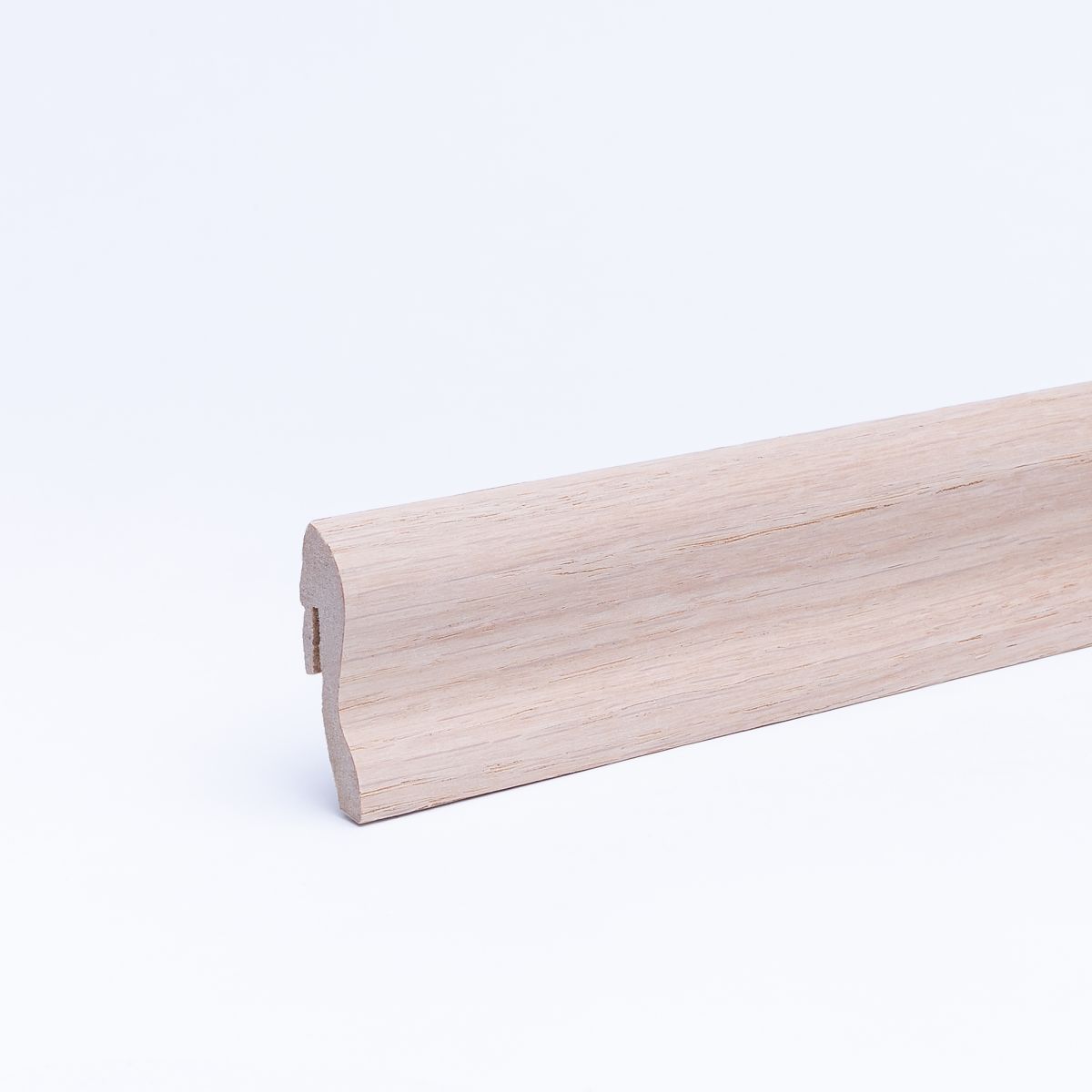 Plinthe plaquée 40 mm chêne naturel