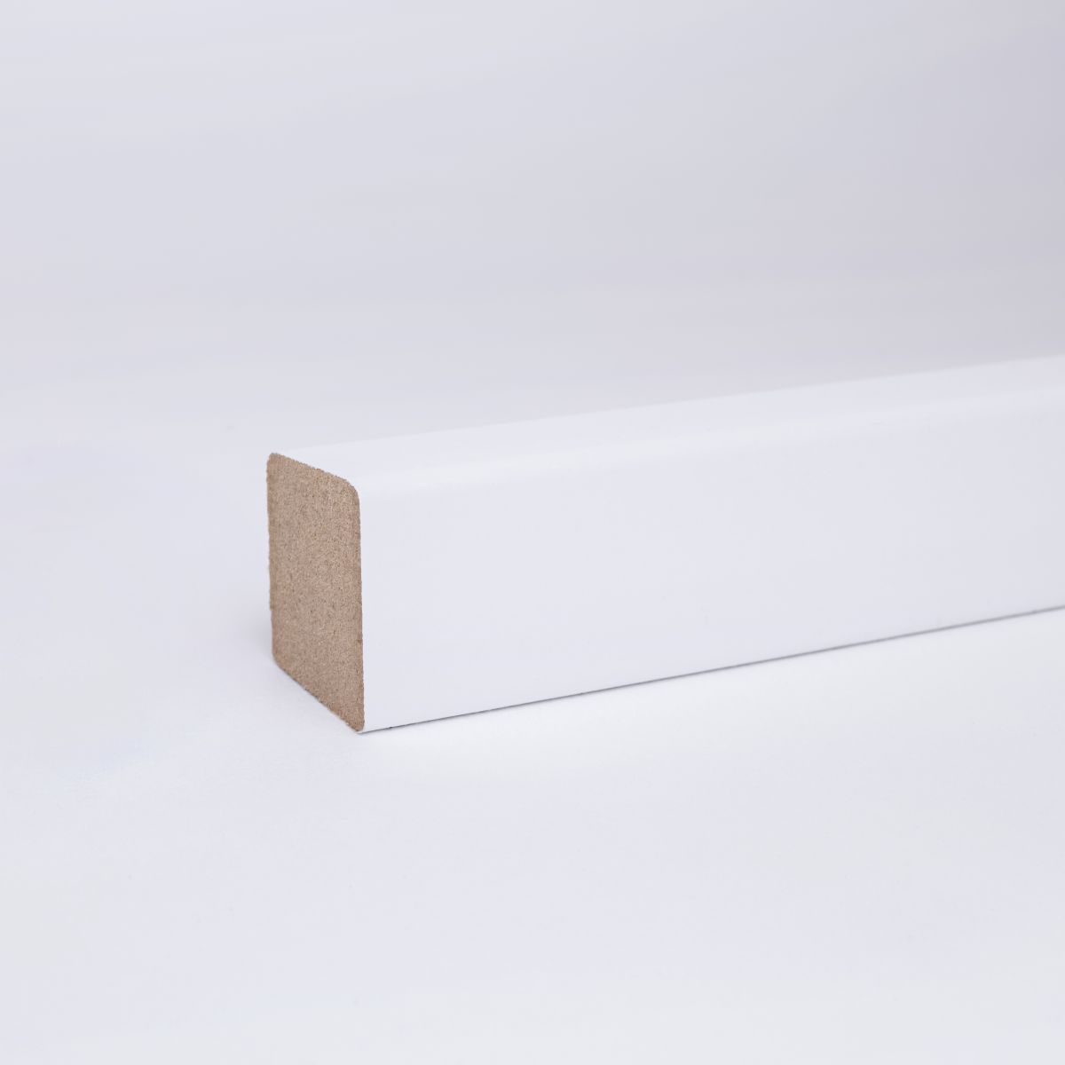 Barre carrée 20 x 16 mm MDF blanc