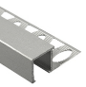 Perfil angular de aluminio «tipo Q» 8 mm - plata