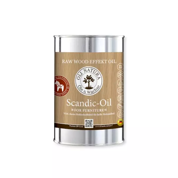 OLI-NATURA Scandic-Oil for Furniture - 1 Liter - Rohholzeffektöl