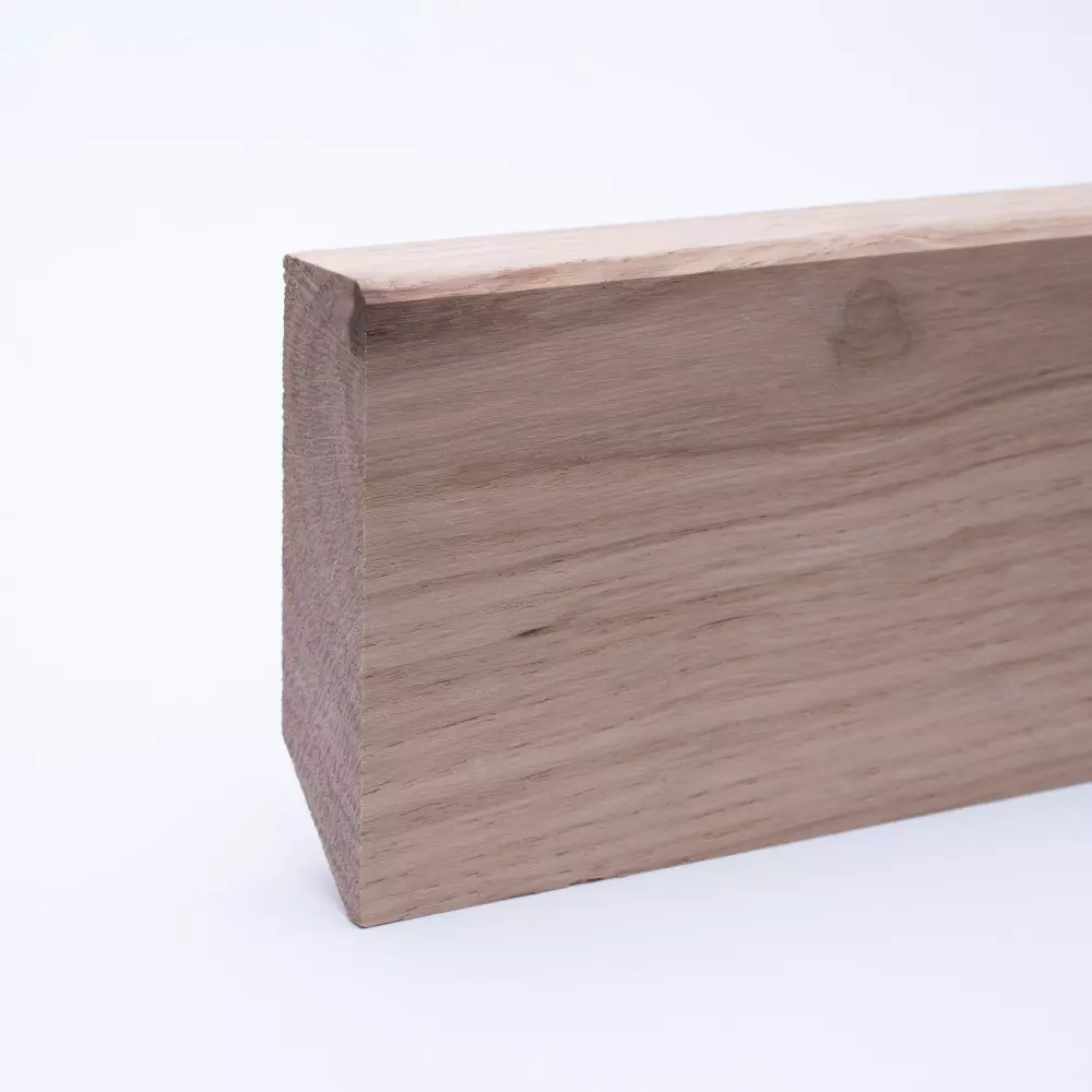 29 lfm Leiste massiv Eiche 60 x 16 mm roh, gefast