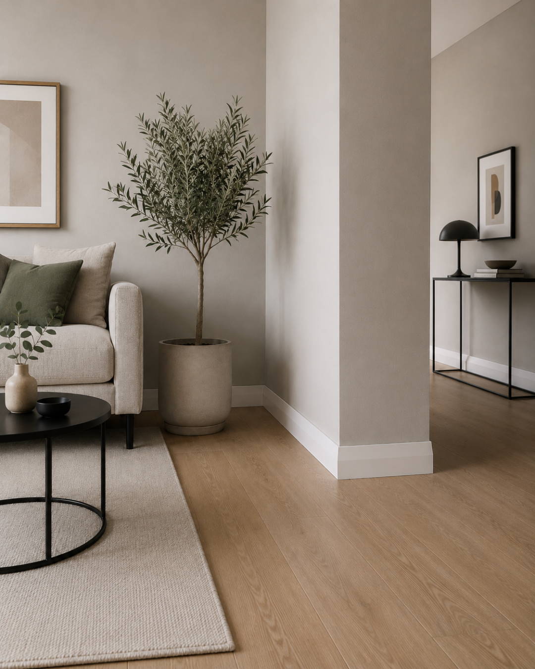 Perfil colonia 85 mm MDF - blanco