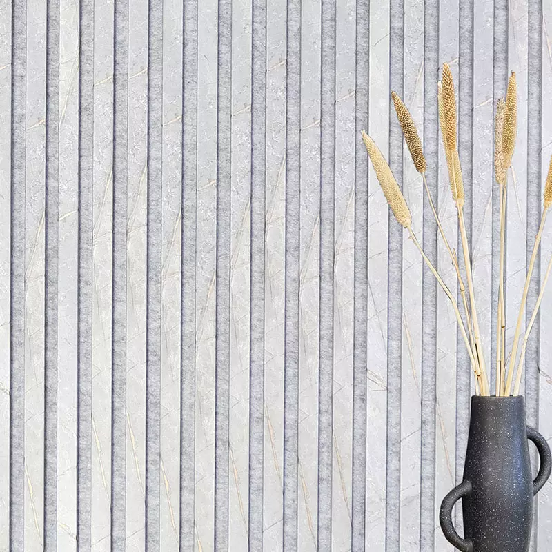 Muster - Golden Stone - Akustikfilz Grau