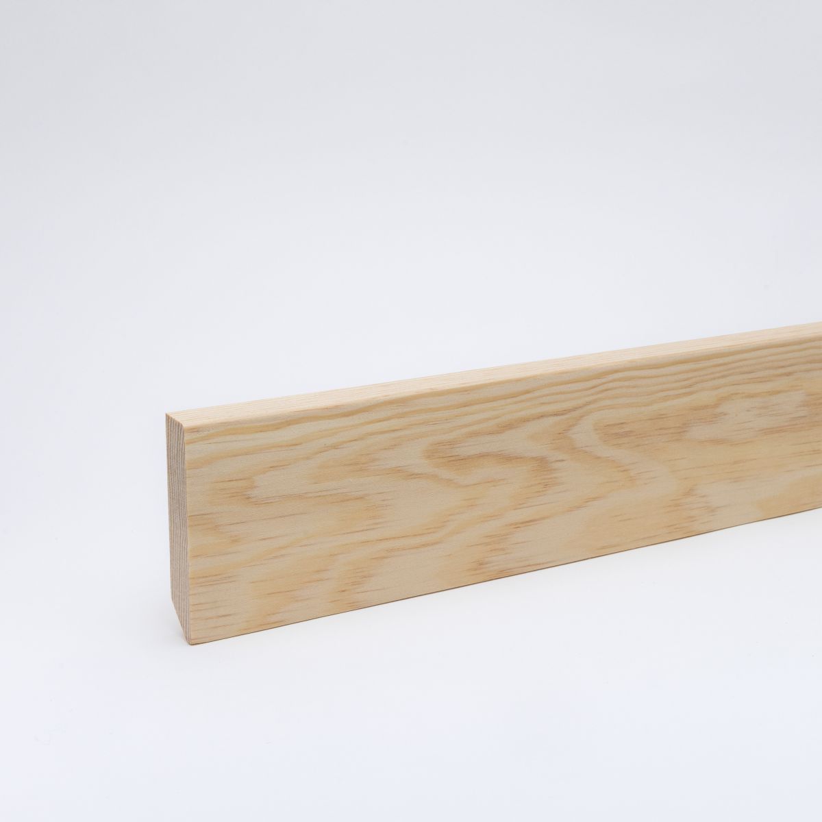 Plinthe bois massif biseauté 90mm - pin brut