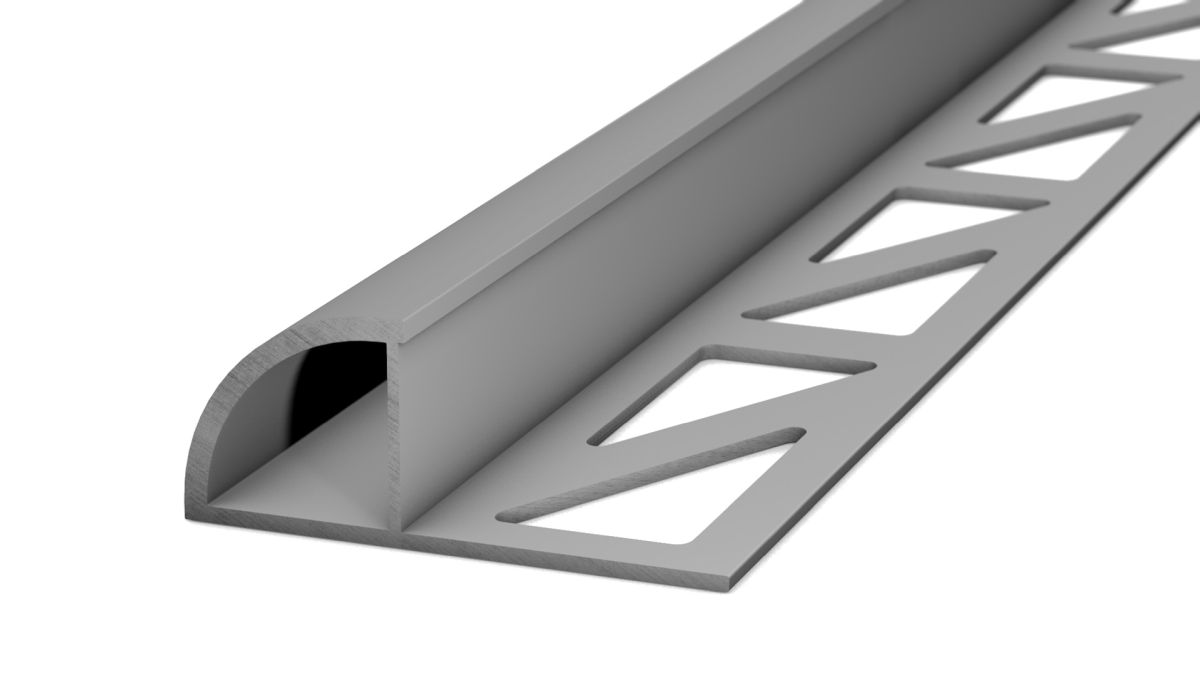 Prinz profilé quart-de-rond 12,5 mm - N° 745 - Argent mat - 250 cm